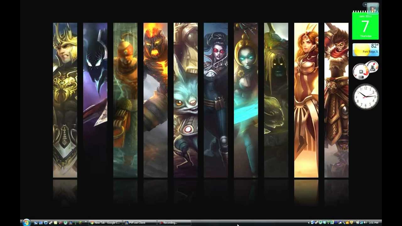 Awesome League of Legends Slideshow Wallpaper 1280x720