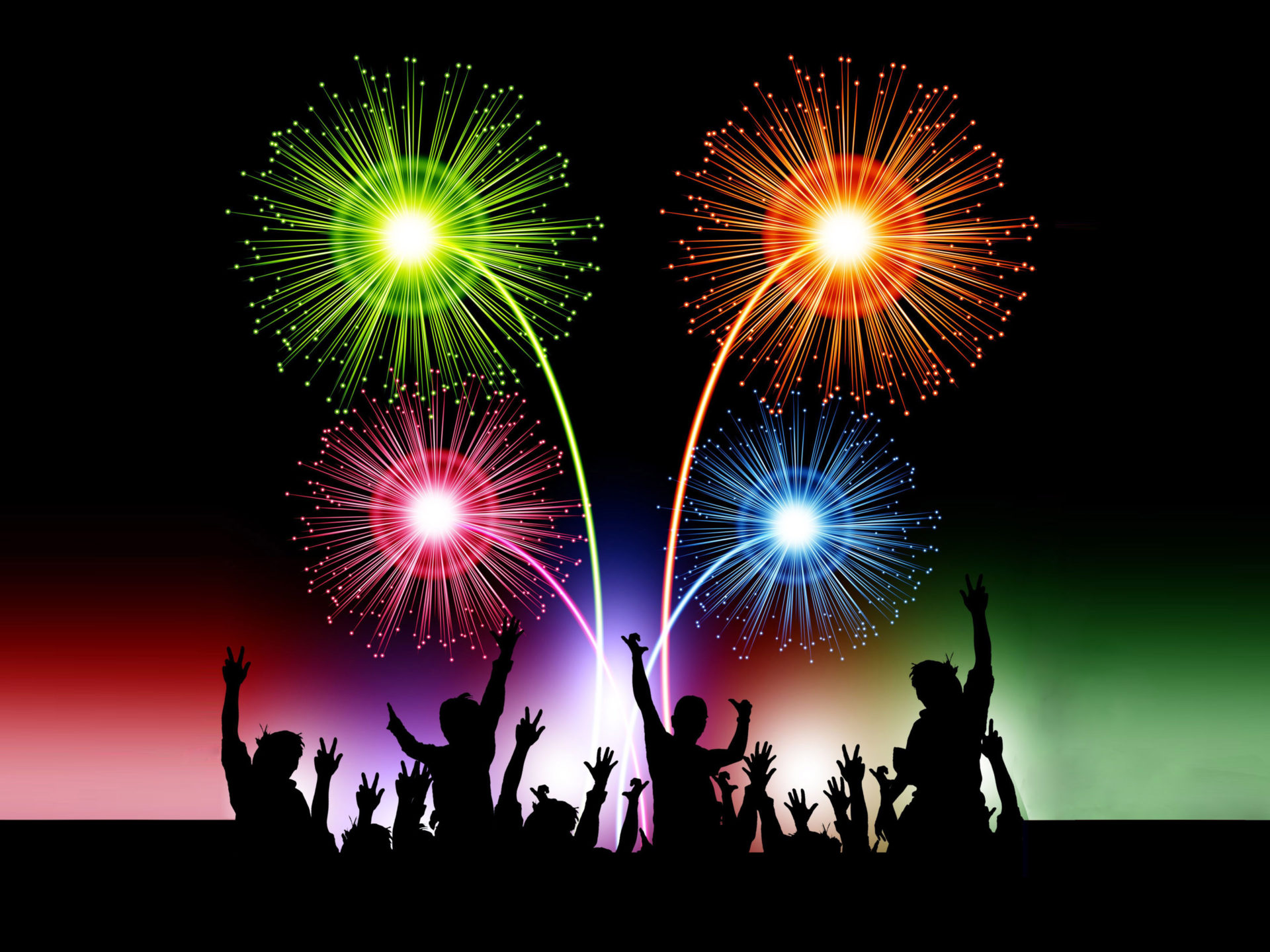 Happy New Year 2020 Celebration Animated 3d Fireworks Desktop Hd