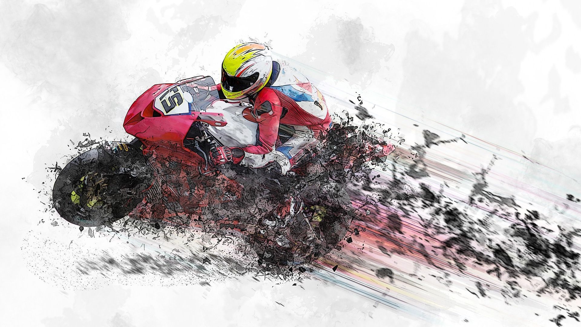 Abstract Motorcycle Wallpaper Top