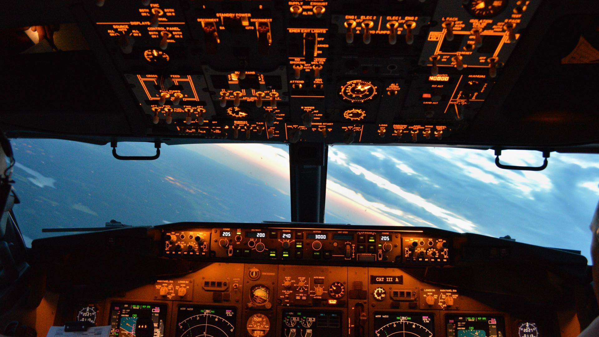 Boeing Cockpit Wallpaper On