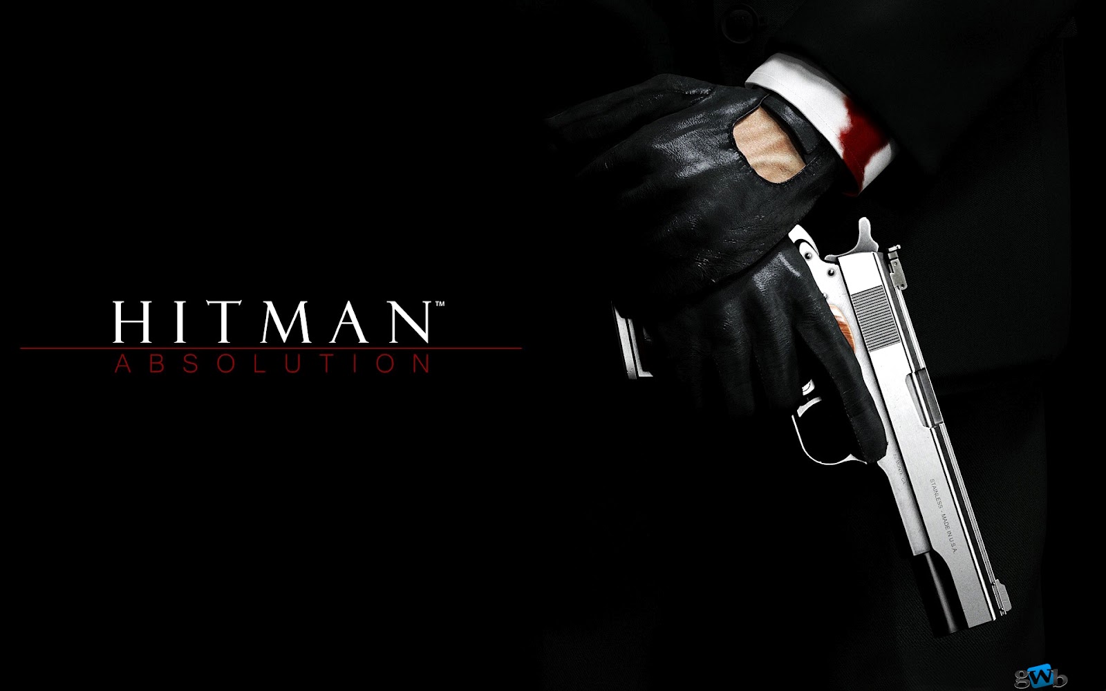 Hitman Absolution Holding Gun In Dark HD Wallpaper