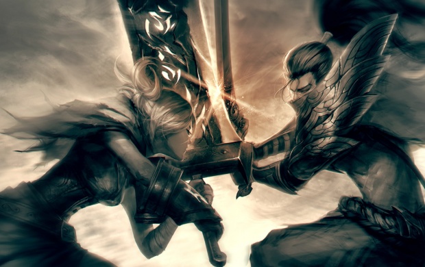 Riven Vs Yasuo Sword Fight League Of Legends Click To