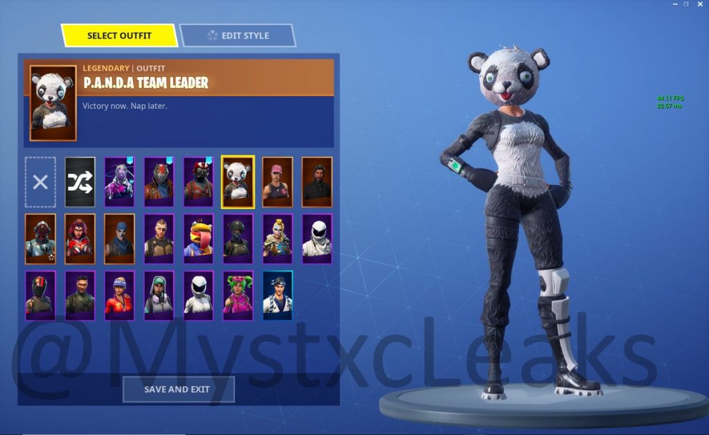 In Game Image Of The Newly Leaked V5 Skins Fortnite Insider