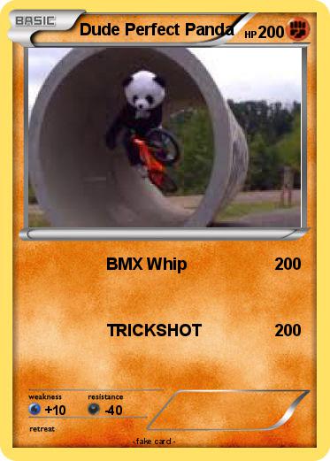Pokmon Dude Perfect Panda   BMX Whip   My Pokemon Card