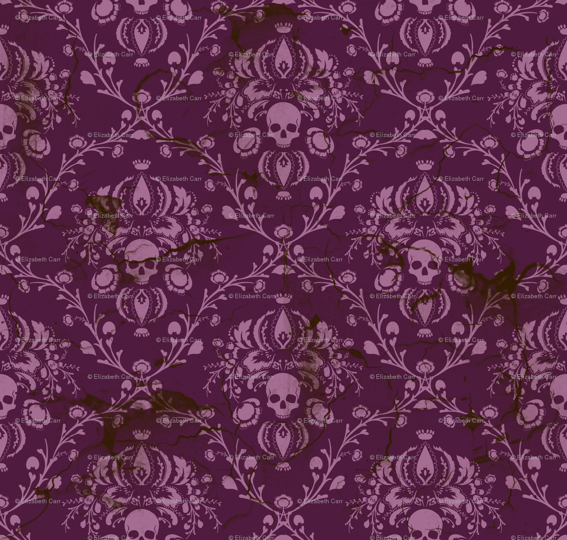 Purple Damask Wallpaper HD