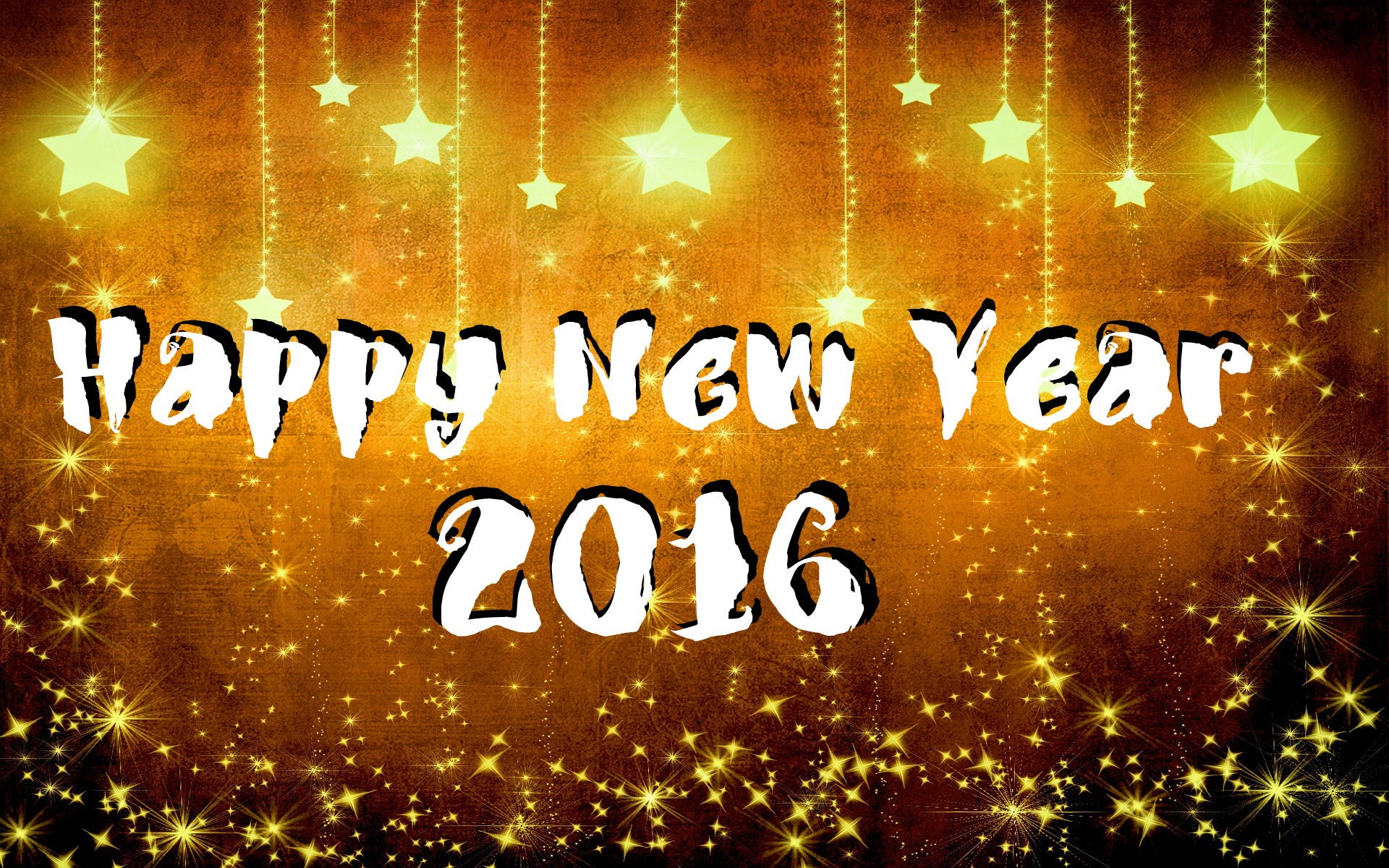 Happy New Year Goldn Color High Resolution Wallpaper For