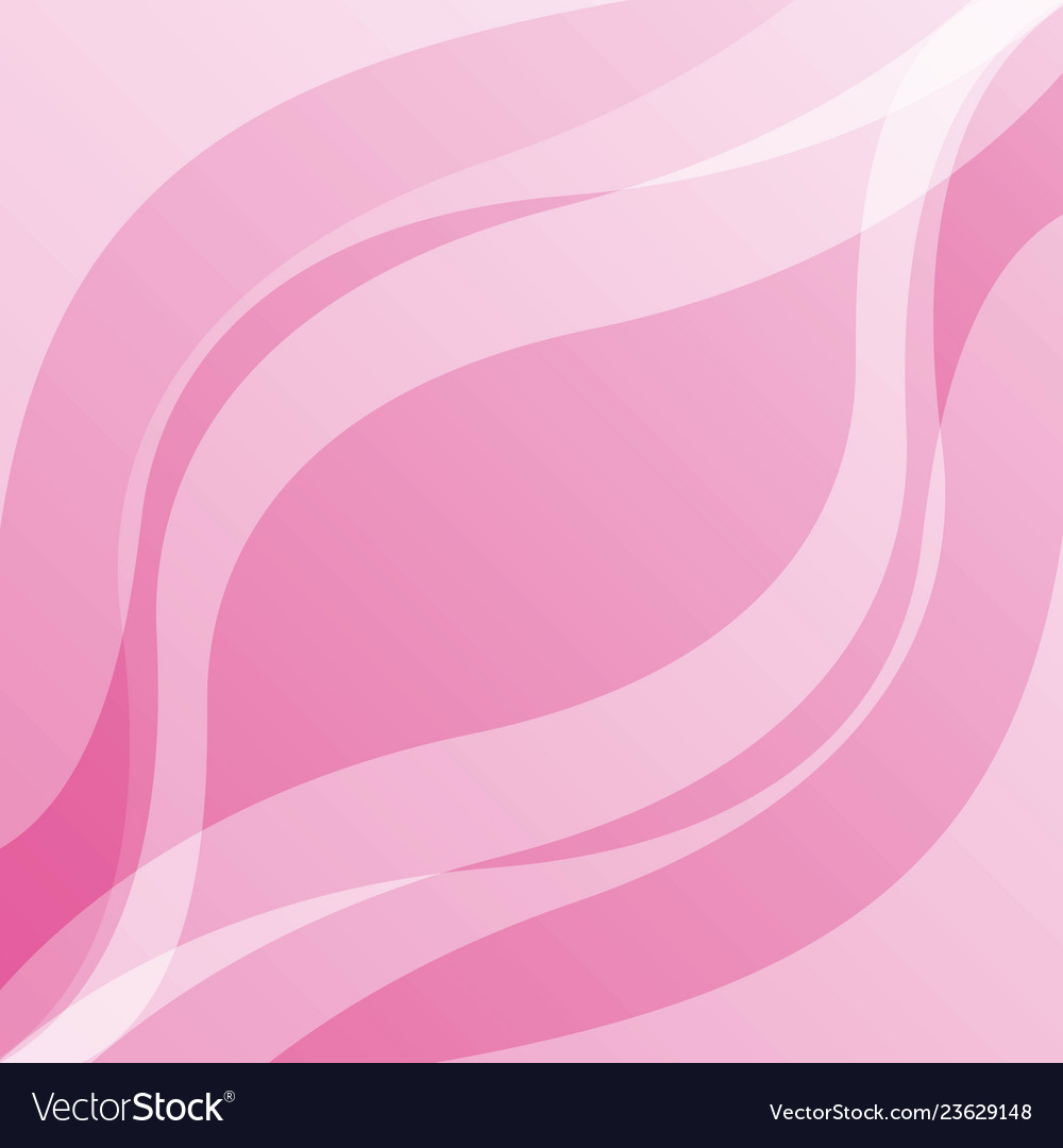 Soft Pink Abstract Wave Background Smooth Layout Vector Image