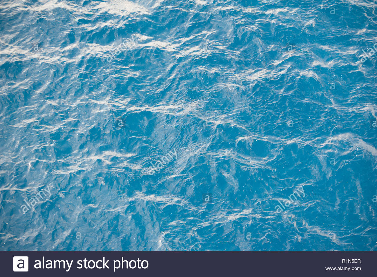 High Angle Blue Ripple Water Background Texture Mediterranean Sea