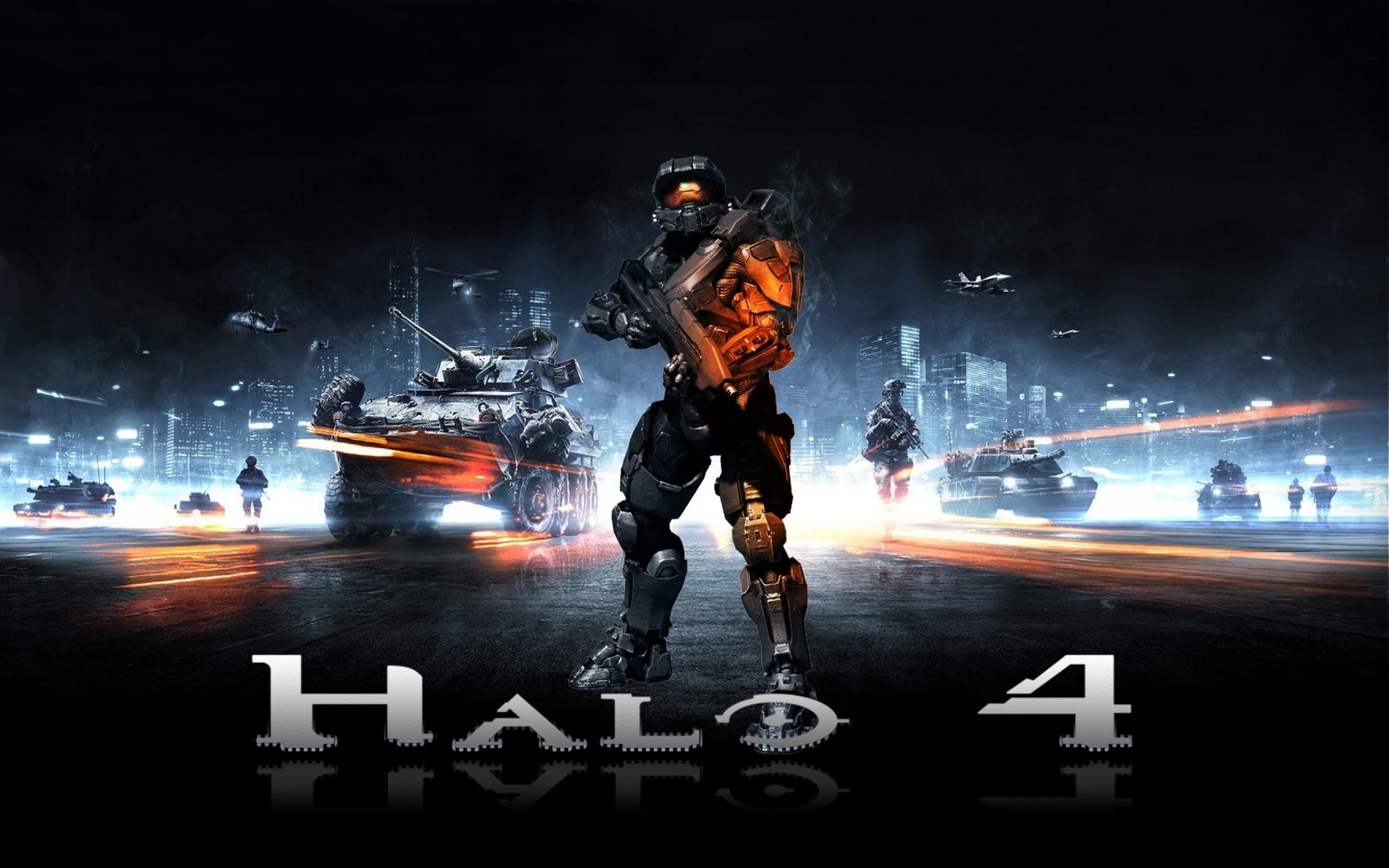 Halo Master Chief Battlefield Wars Wallpaper Art HD