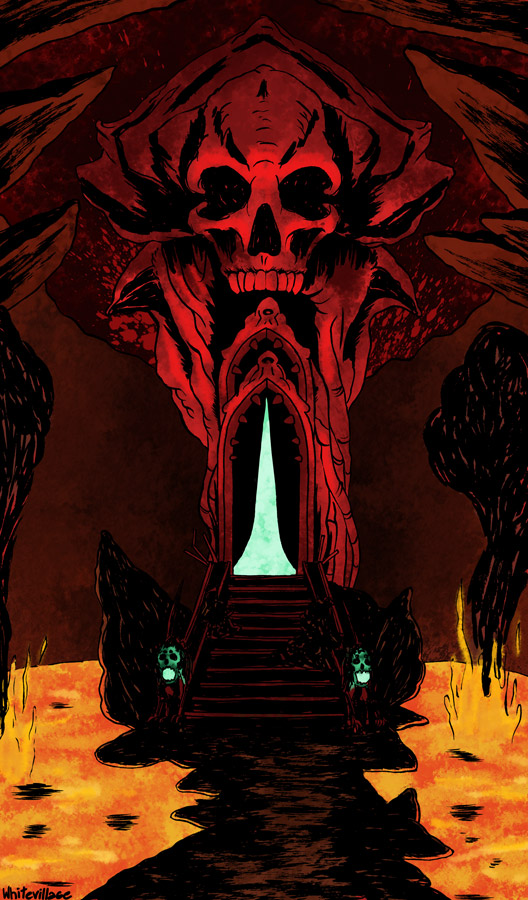 Gates Of Hell Backgrounds Gates of hell by whitevillage 528x900