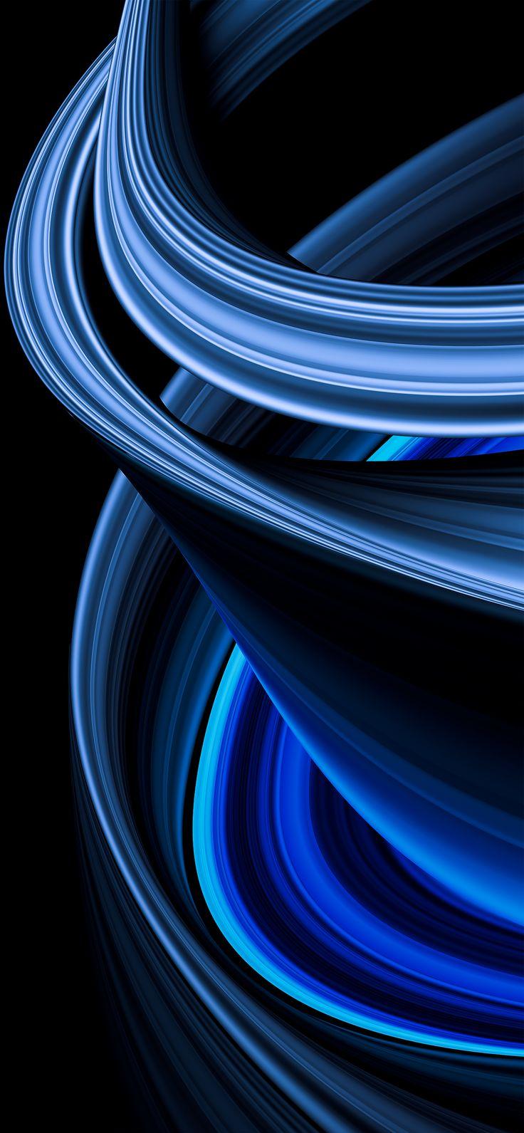 Abstract Blue Wrap By Evgeniyzemelko Motorola Wallpaper Black