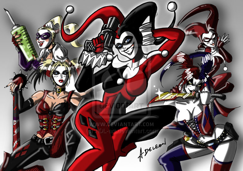 Harley Quinn New Wallpaper Sketch Colored By