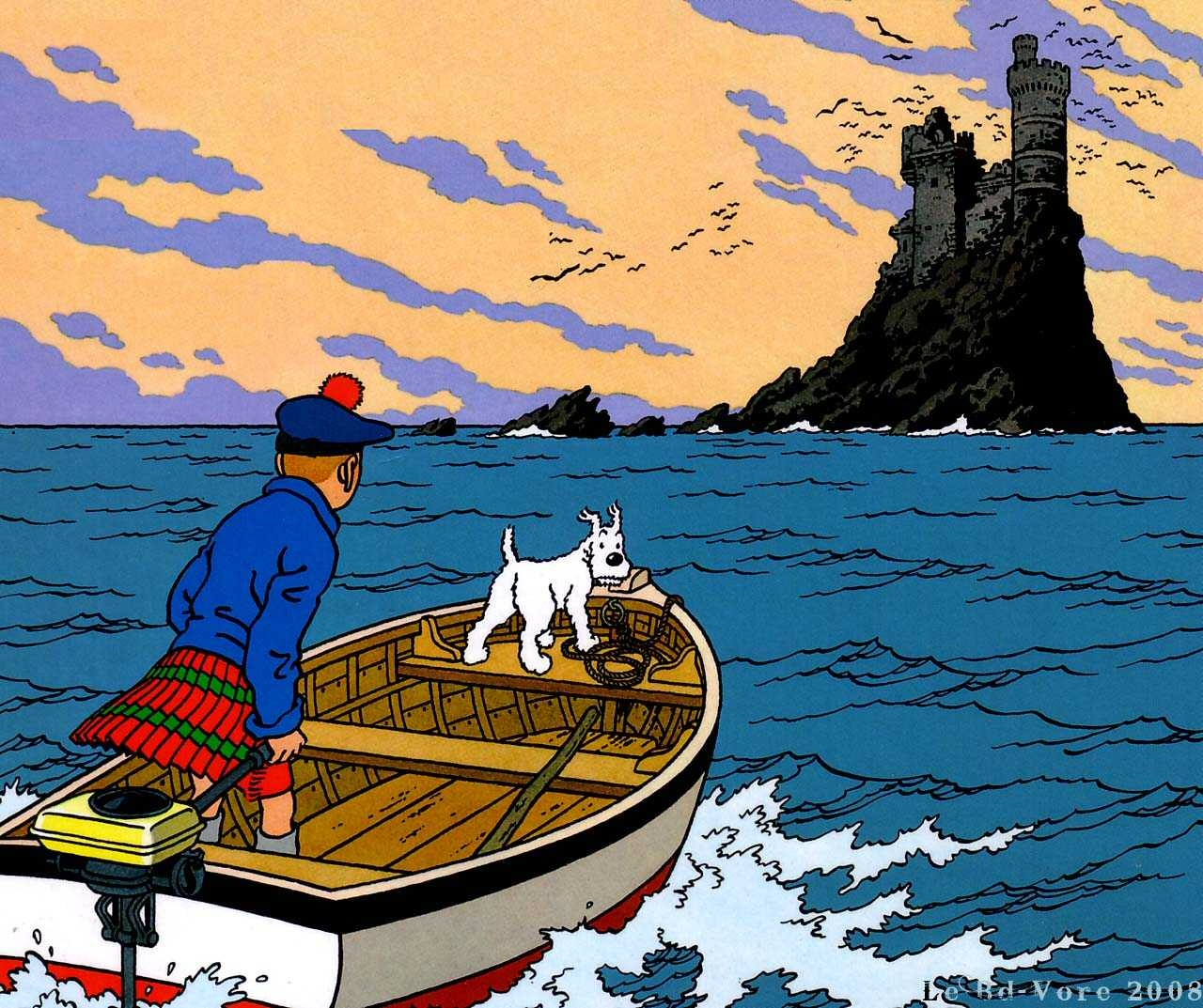 Artist Herge Tintin Wallpaper