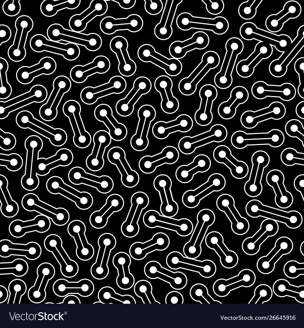 Abstract Repeat Black White Seamless Background Vector Image