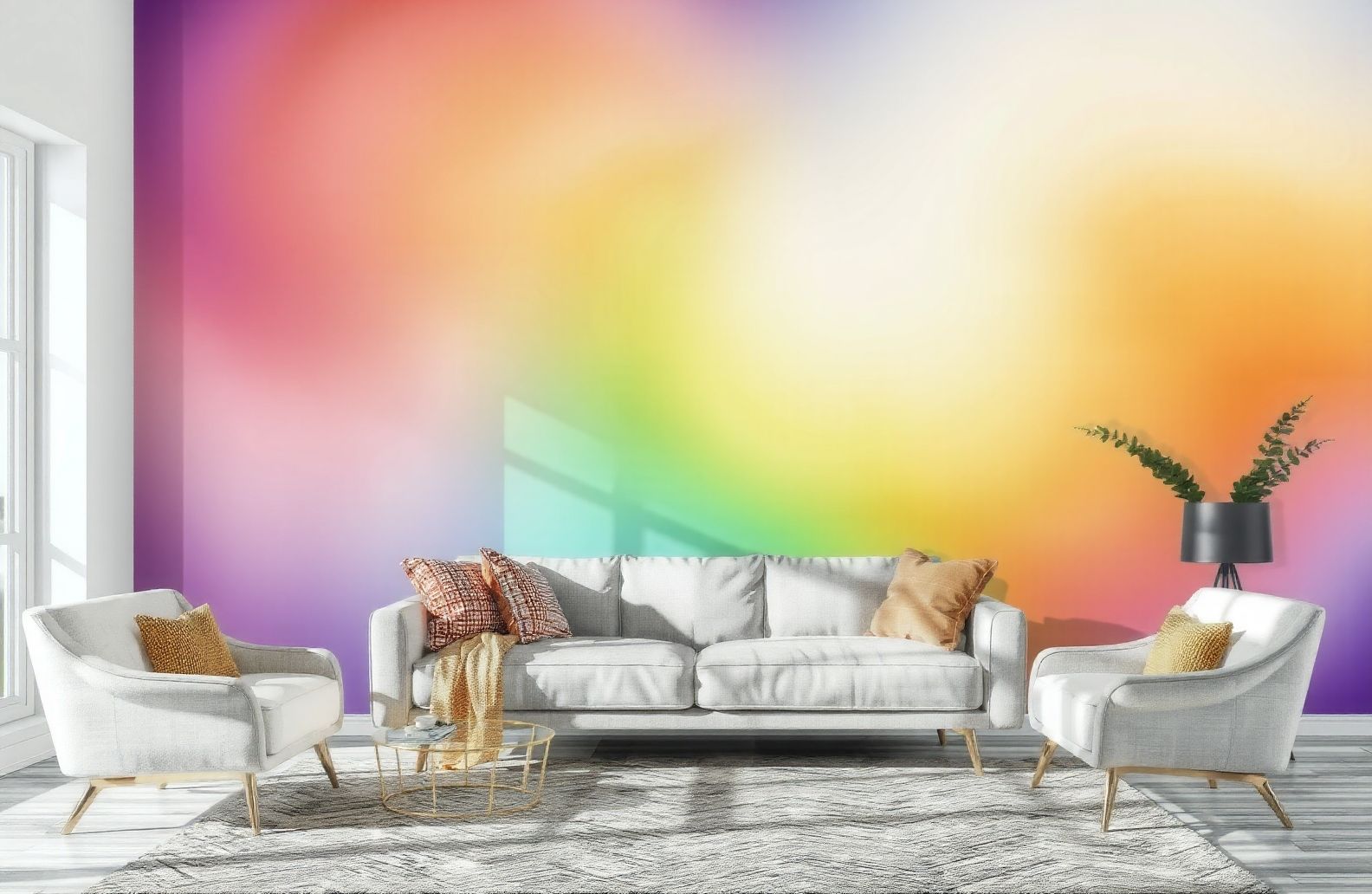 Rainbow Ombre Wallpaper