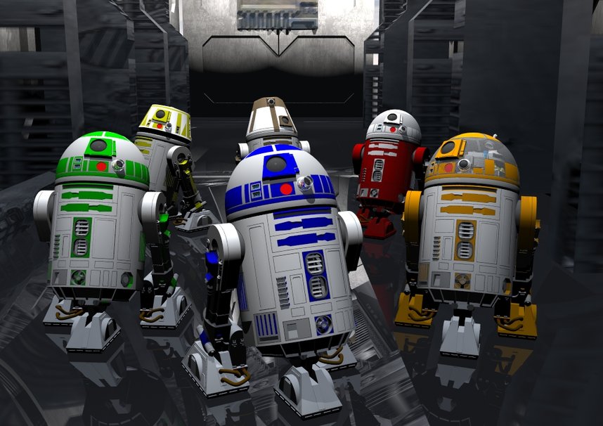 R2d2 And Friends Wallpaper