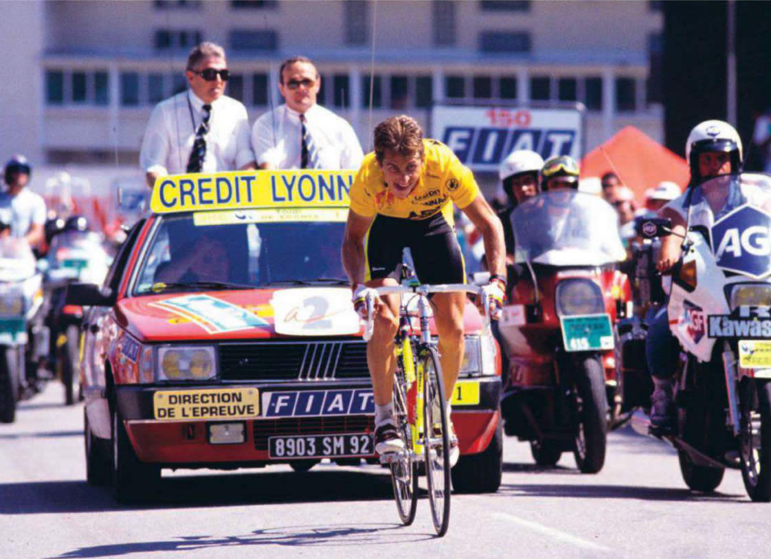  Yellow At The 1989 Tour   Sports Wallpaper Image featuring Cycling