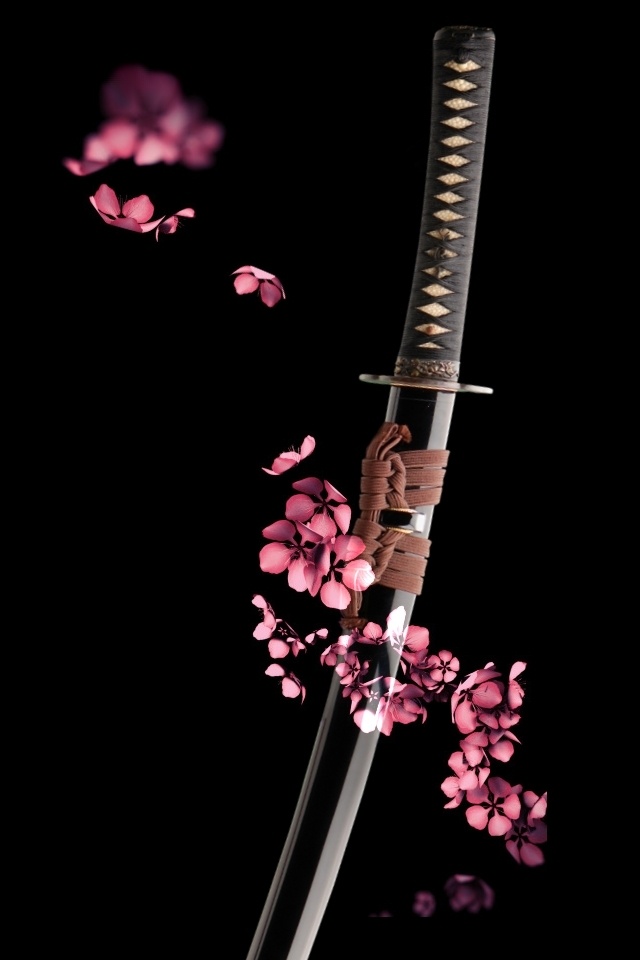 Sword Wallpaper Beauty Re Rendered iPhone 4 Katana Sword Wallpaper