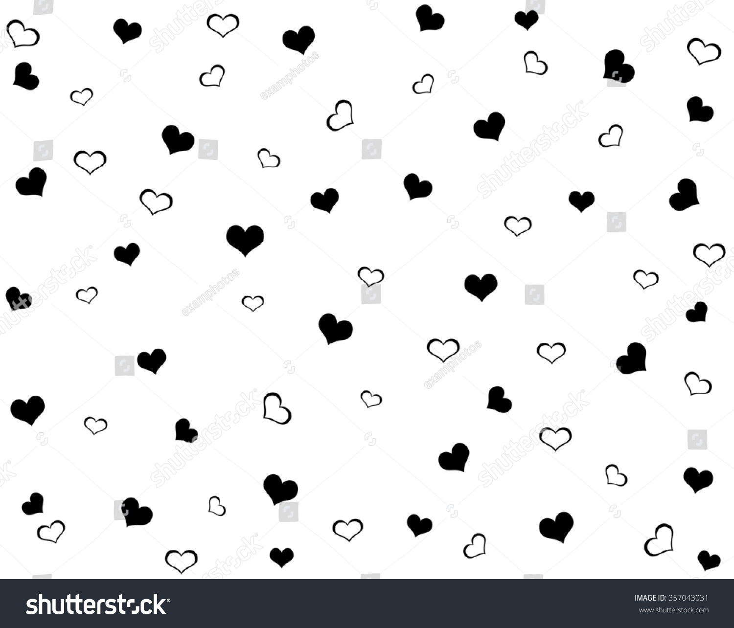 Free Download Black Hearts Background Stock Photo 357043031