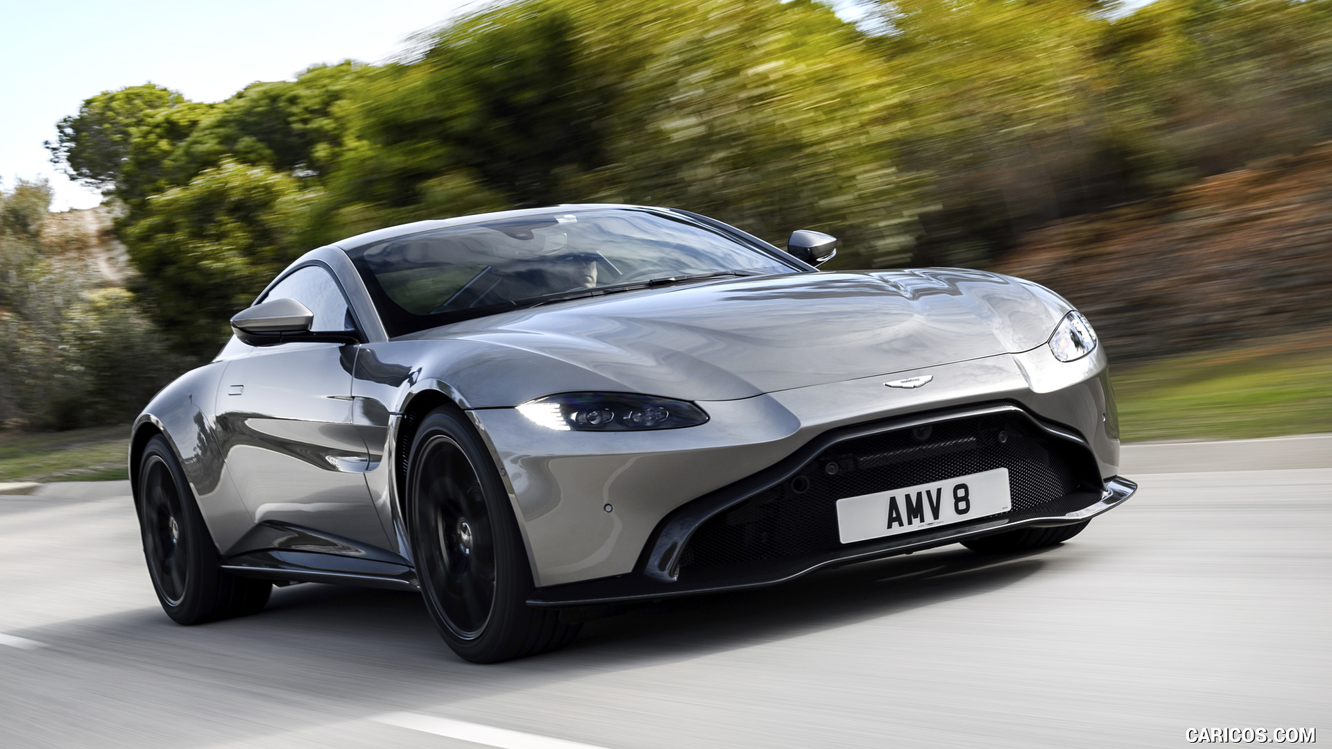 Aston Martin Vantage Tungsten Silver Front Three Quarter