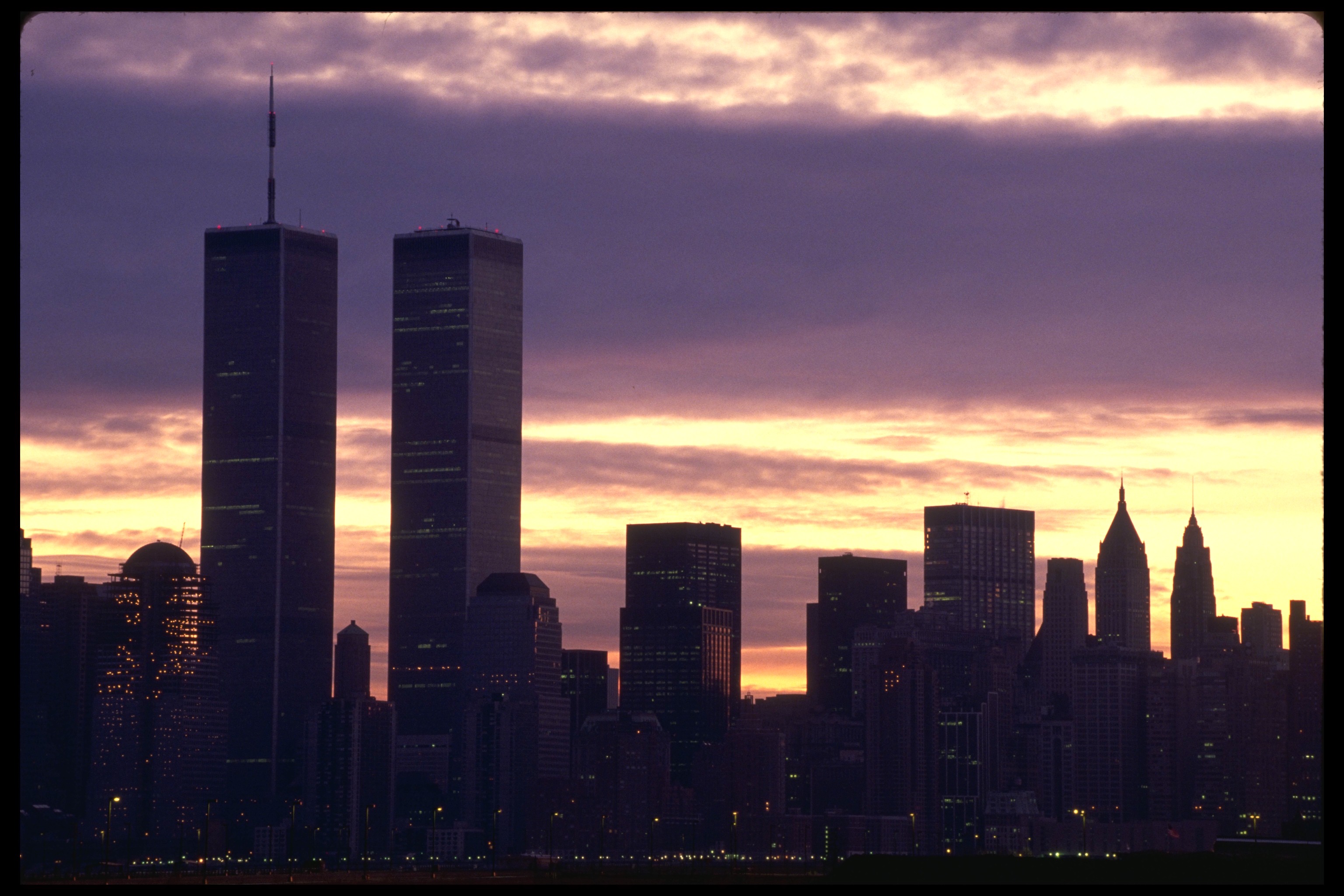 Wallpaper Twin Towers World Trade Center New York City Vaporwave Built  Structure  Wallpaperforu