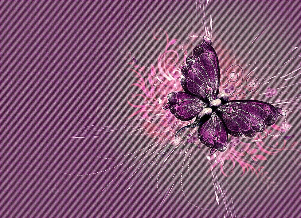 Butterfly Purple Wallpaper Aws HD