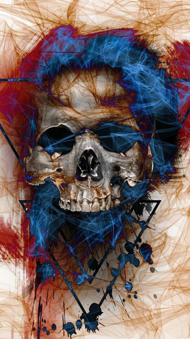 Art Skull Wallpaper Skulls Drawing Artwork