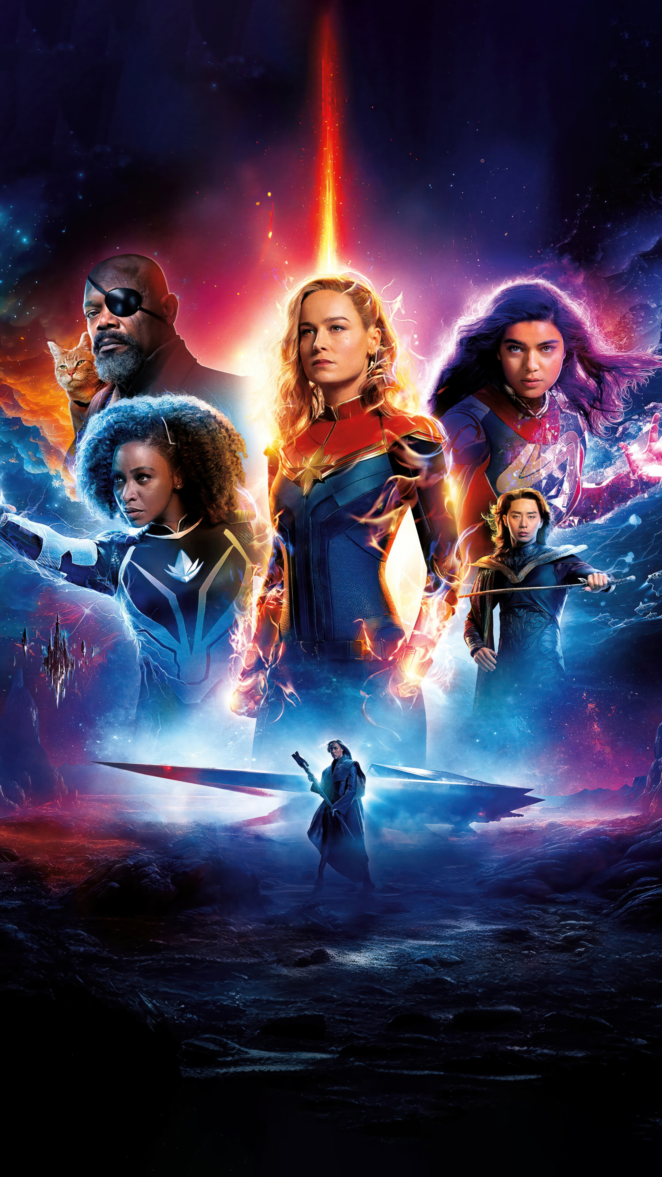 The Marvels Movie Cast 4k 8k Wallpaper