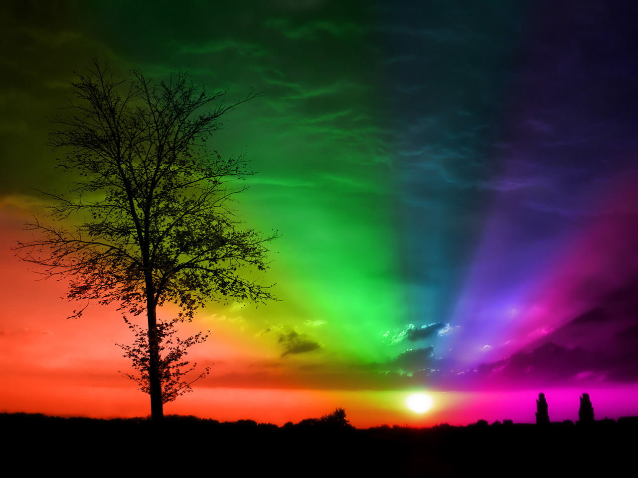 HD IPhone Cute Desktop Wallpapers Lighting Rainbow HD Wallpapers