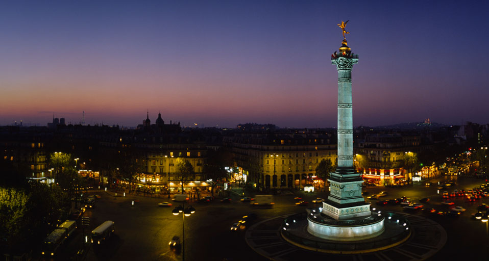 July Column in the Place de la Bastille Paris France Panoramic 958x512