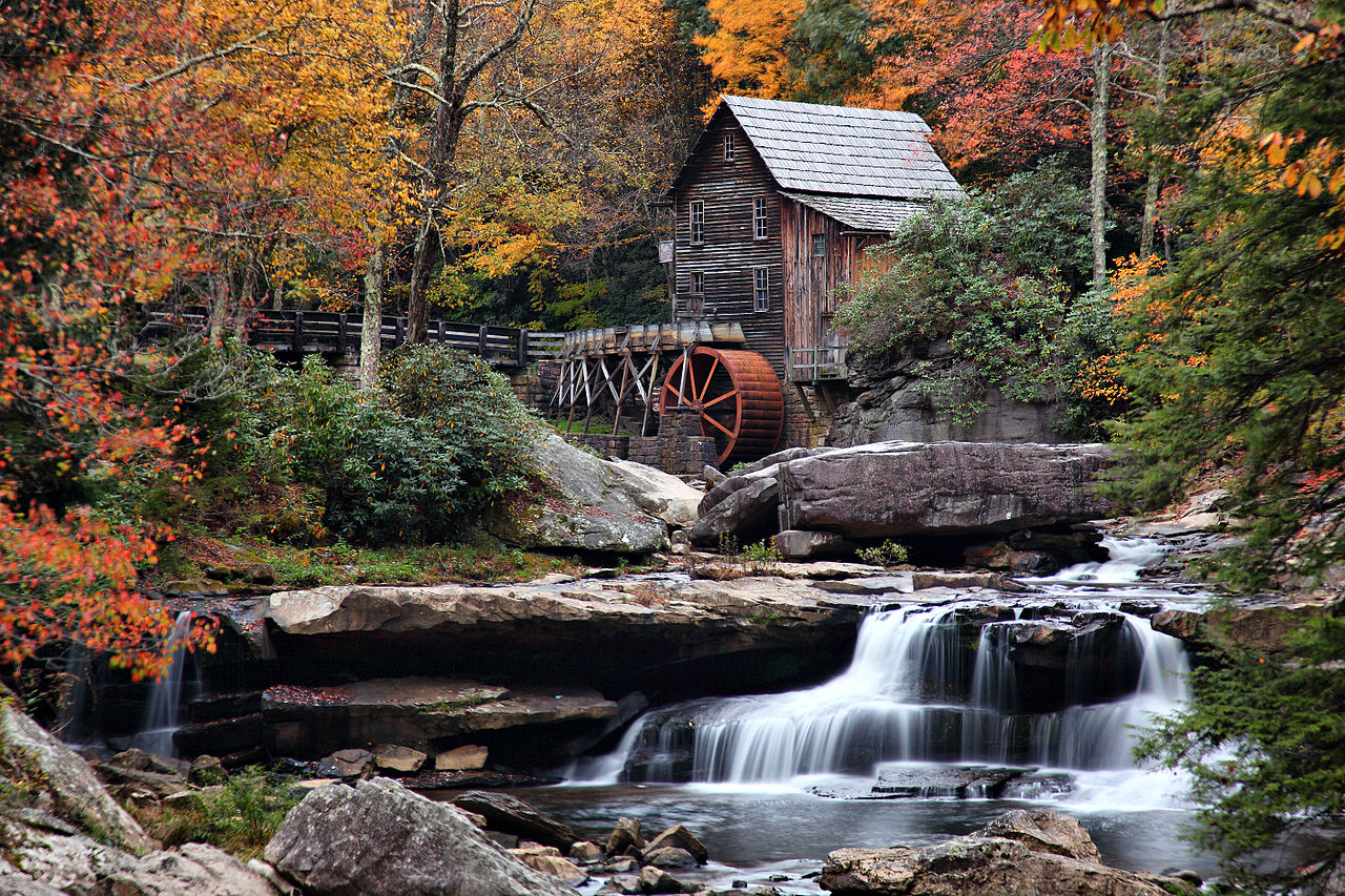 File Autumn Grist Mill West Virginia Waterfalls1