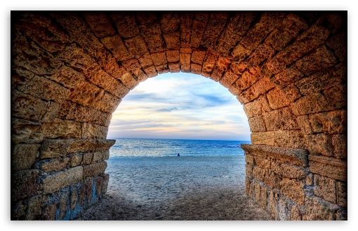 Caesarea Israel HD Desktop Wallpaper Widescreen High Definition