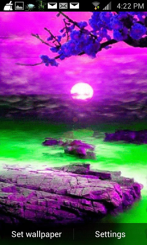 Purple Nature Live Wallpaper Android