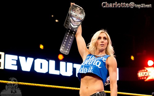 Charlotte Wwe With Title Belt