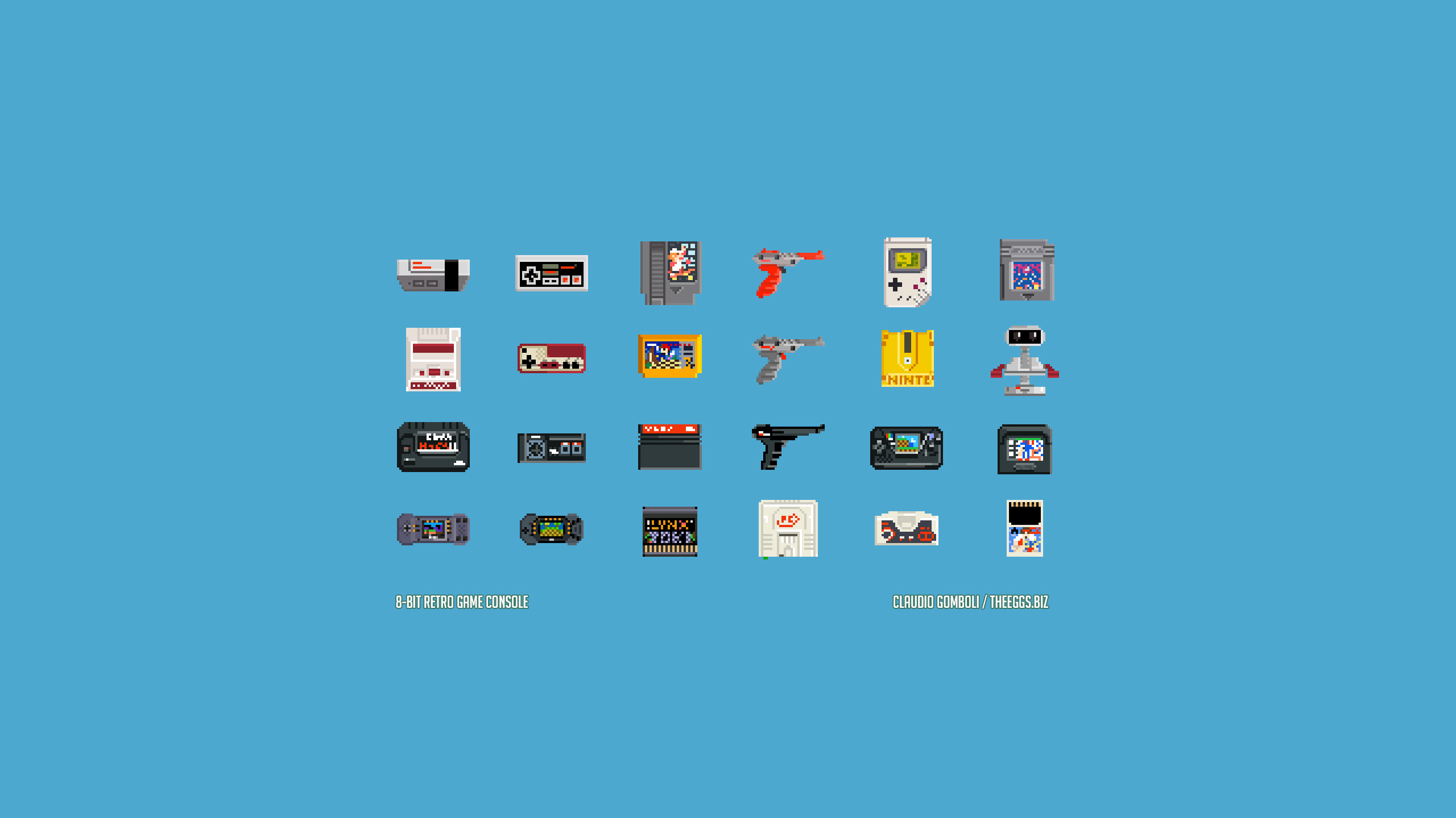 Bit Retro Game Console Wallpaper For These Devices