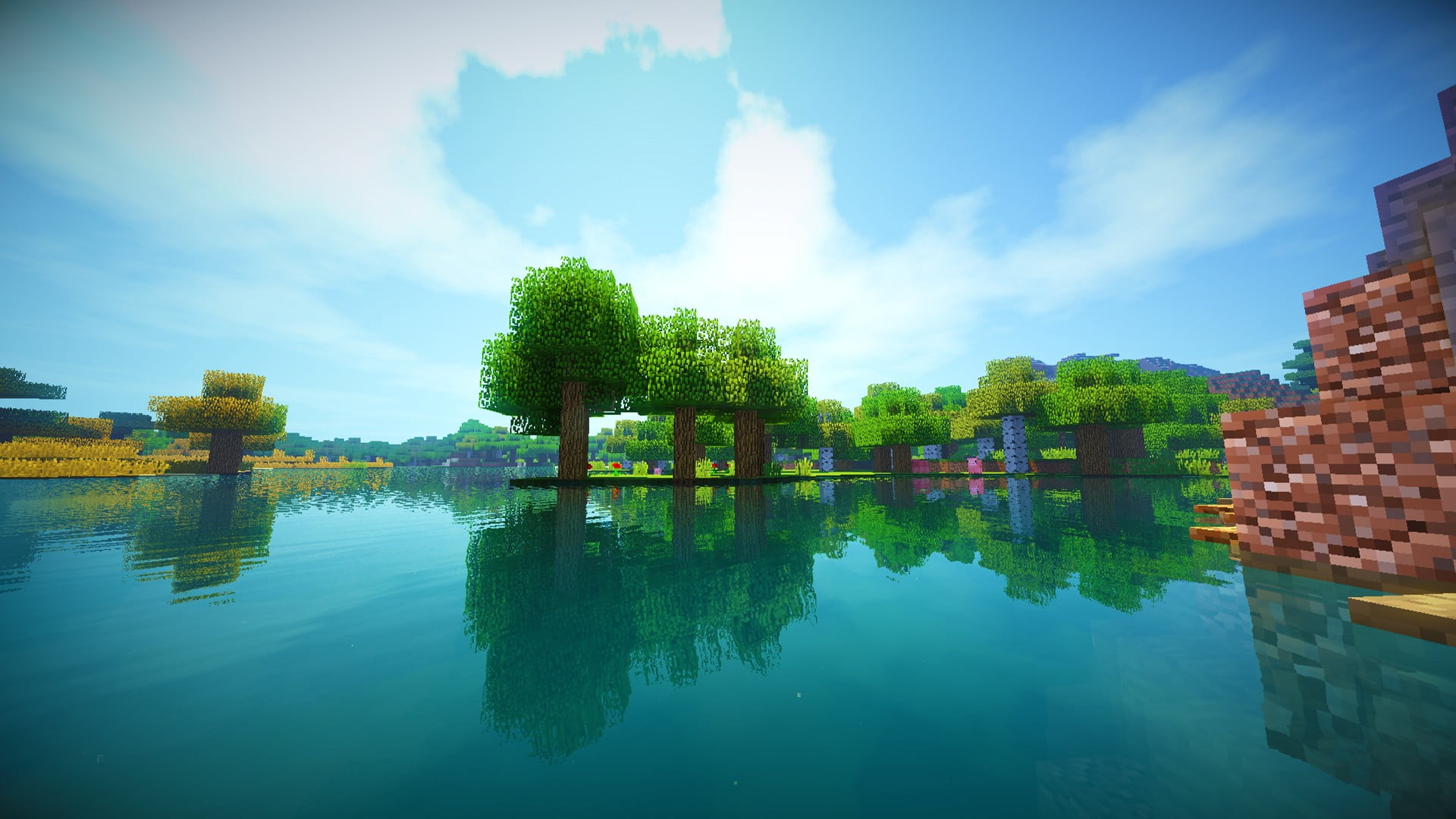 Body Of Water Minecraft Shaders HD Wallpaper