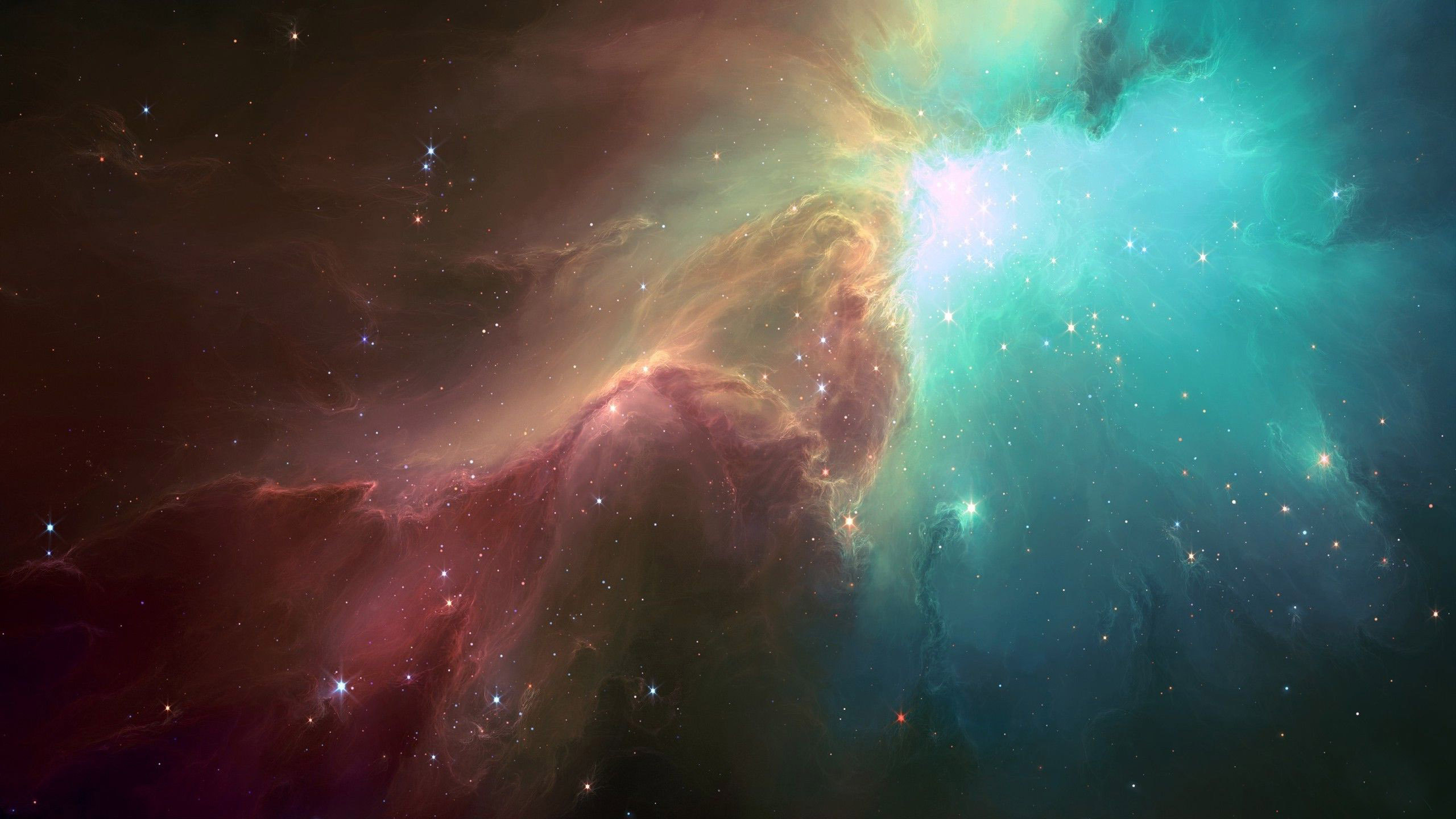 Multicolored Nebula Wallpaper HD