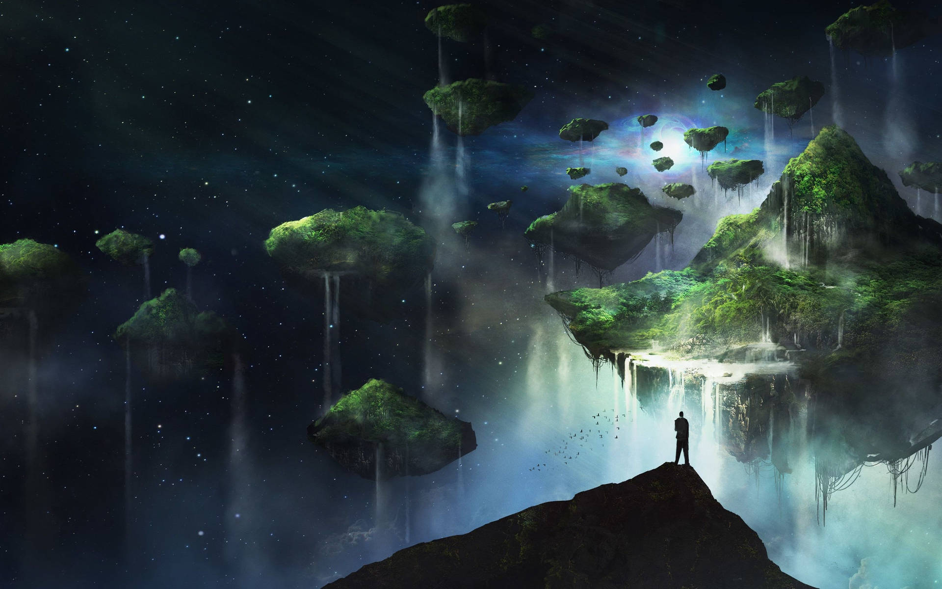 Floating Island Wallpaper