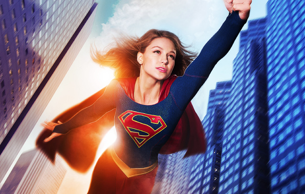 Supergirl Fantasy Melissa Benoist Wallpaper