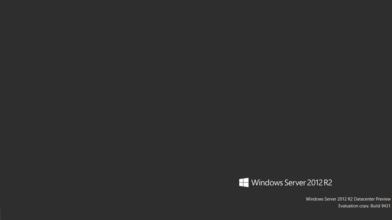 Grey Wallpaper of Windows Server 2012R2 Windows Server 2012 System