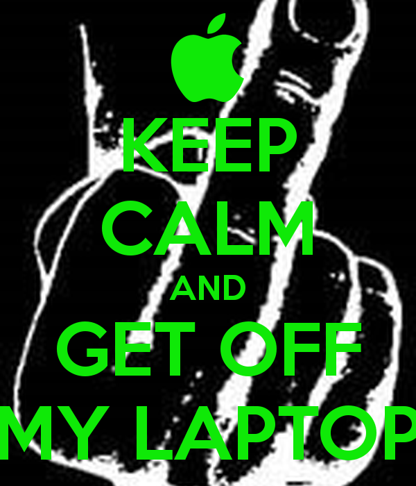 Keep Calm And Get Off My Laptop Carry On Image