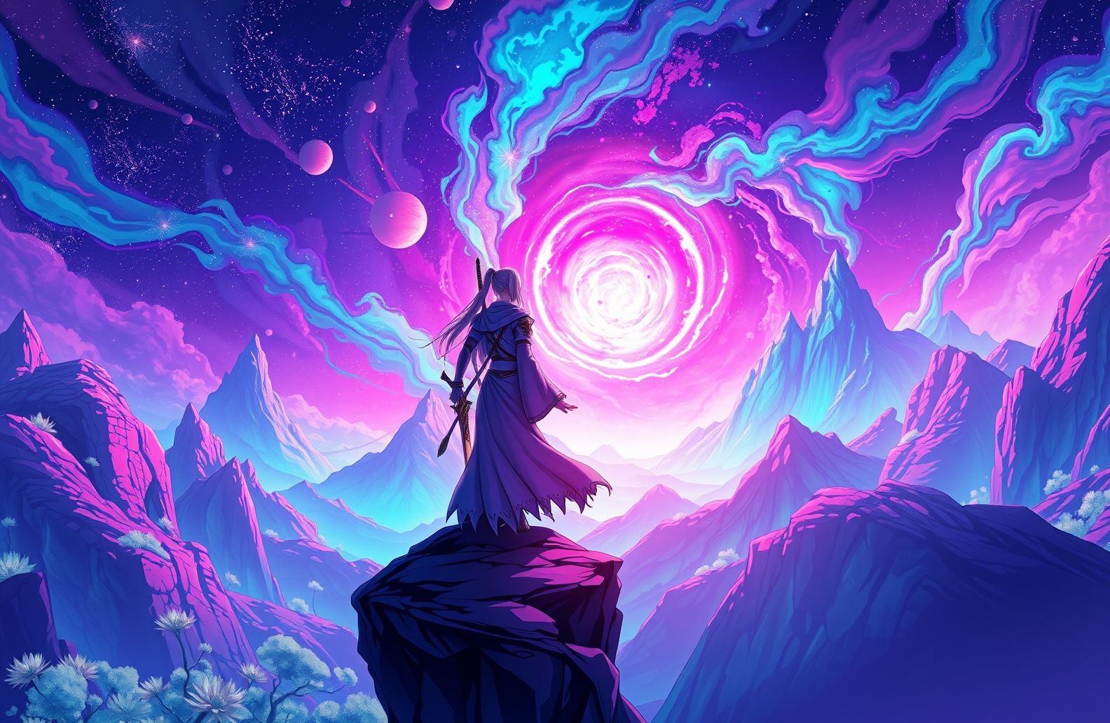 Cool Anime Purple Wallpaper