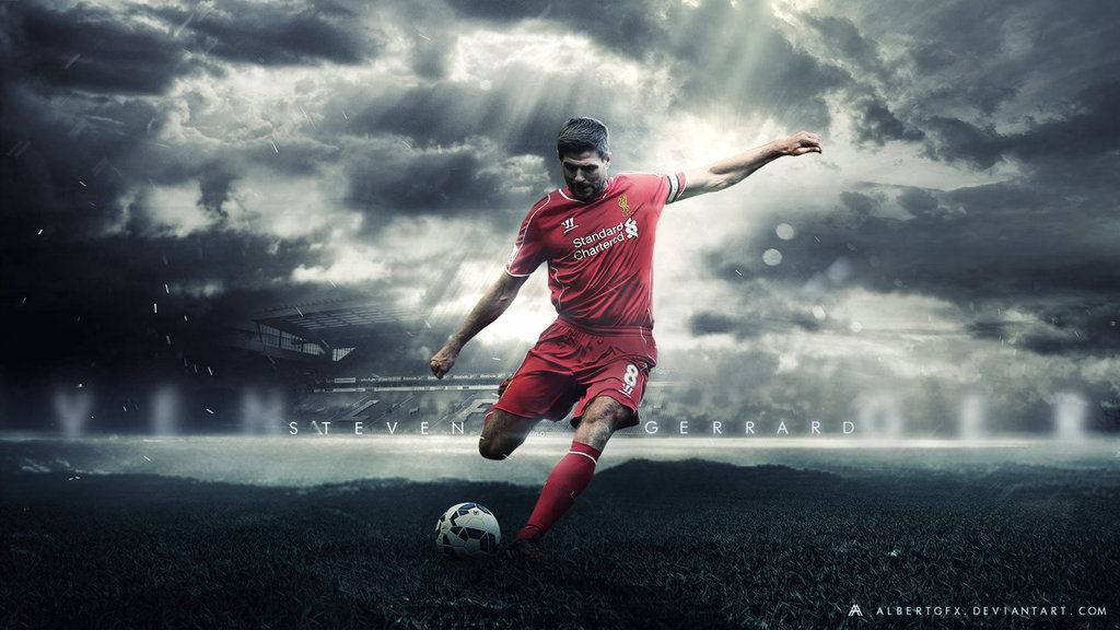 Steven Gerrard 201415 Wallpaper Liverpool FC by AlbertGFX on
