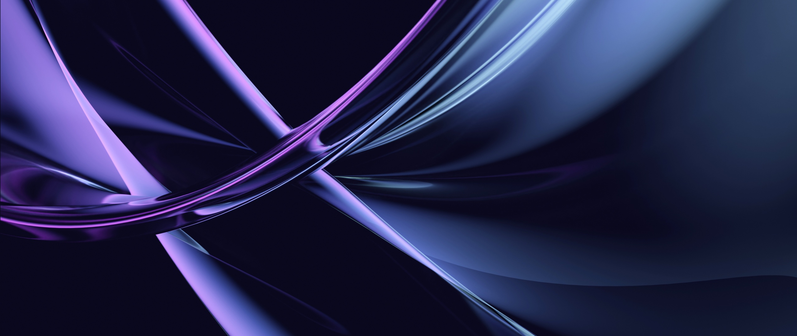 Abstract background with flowing purple and blue shapes, creating a sense of dynamic movement and elegance