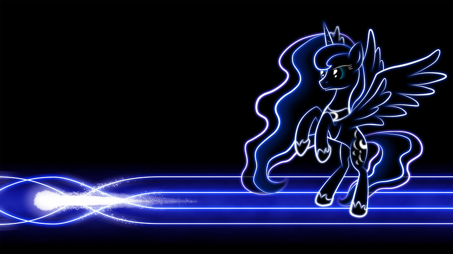 Glowing Luna Wallpaper My Little Pony Friendship Is Magic Photo