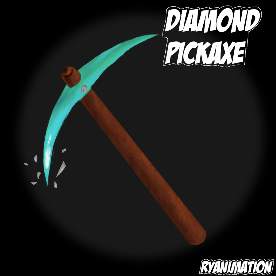 Deviantart More Like Minecraft Diamond Pickaxe Speed Paint By