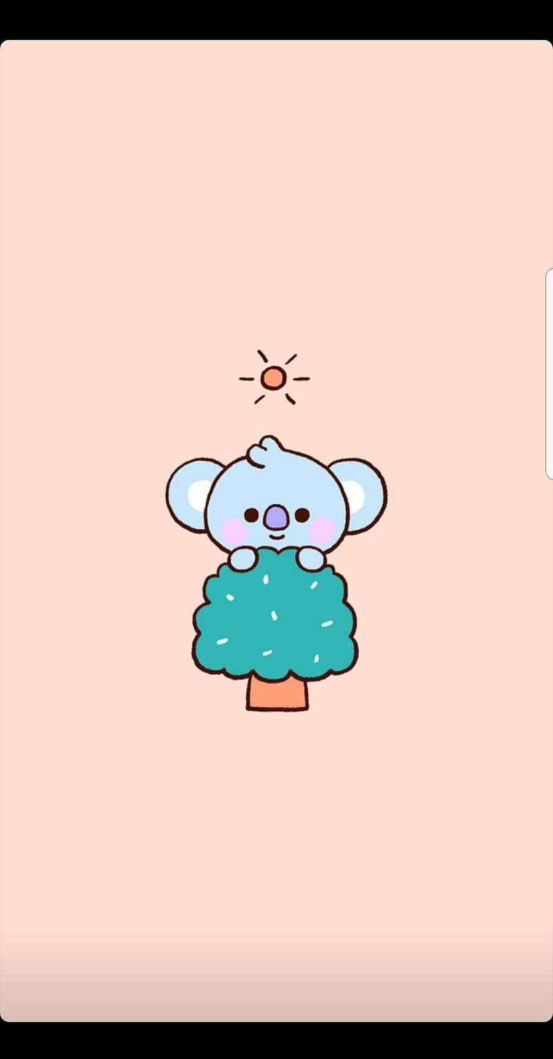 Koya Bt21 In Pink Wroqsy2fz4zi3xzw Wallpaper