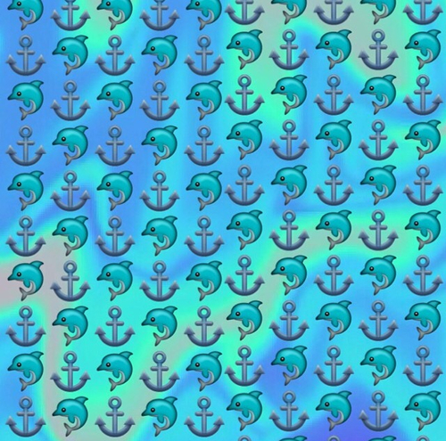 Blue Dolphin And Anchor Background That I Found