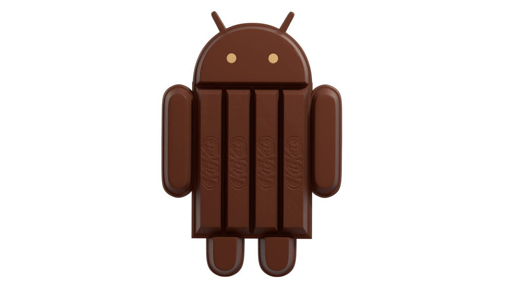 Image Of A Android Kit Kat With White Background