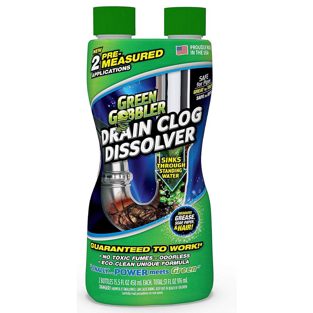 Green Gobbler Oz Dissolve Hair And Grease Clog Remover